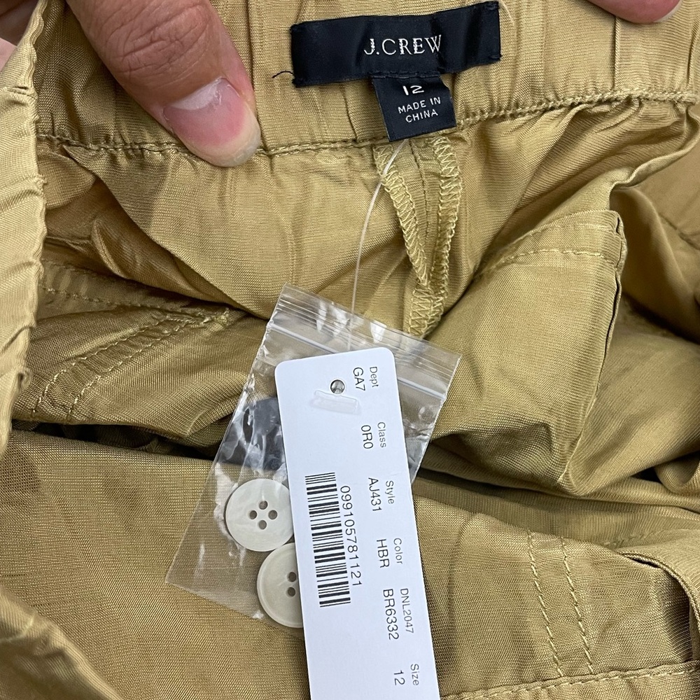 J. Crew Straight-leg Lounge Pant with Surplus Pockets in Tan AJ431 - Picture 4 of 5